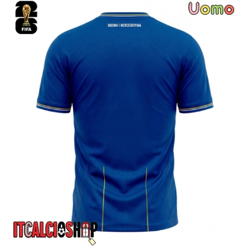 Bosnia ed Erzegovina Prima Maglia Mondiali 2026 Manica Corta